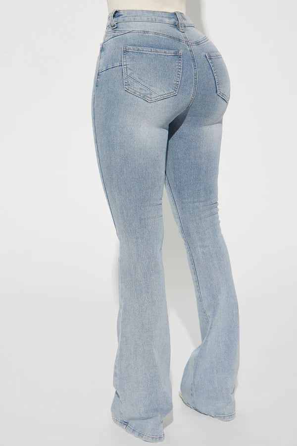 Flare Jean in Light Wash